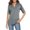 Gray, variant on gakvbuo Fall Clothes For Women 2022 Trendy Business Casual Plus Size Tops For WomenWomen Fashion Casual Solid Color Pullover Slim Fit Half Sleeve V-Neck Tops