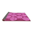 thumbnail image 2 of Ahgly Company Indoor Round Abstract Purple Modern Area Rugs, 5' Round, 2 of 4