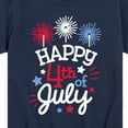 thumbnail image 3 of Instant Message - Happy 4Th Of July - Toddler & Youth Short Sleeve Graphic T-Shirt, 3 of 6