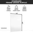thumbnail image 3 of 100 Sheets Frame-Grade Acrylic Replacement for 5.5x8.5 Picture Frame, Replacement Plexiglass for, 3 of 7