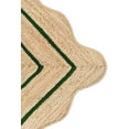 thumbnail image 3 of KLAVATE Natural Jute Wave Edge Hand Braided Scalloped Farmhouse Entryway Jute Rug, 3 of 4