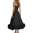 thumbnail image 1 of Ketyyh-chn99 Robes pour Femmes Robe de Cocktail Robe de Fête Col en V Élégante Robe Longue Formelle Robes de Soirée pour Femmes Noir,P, 1 of 4