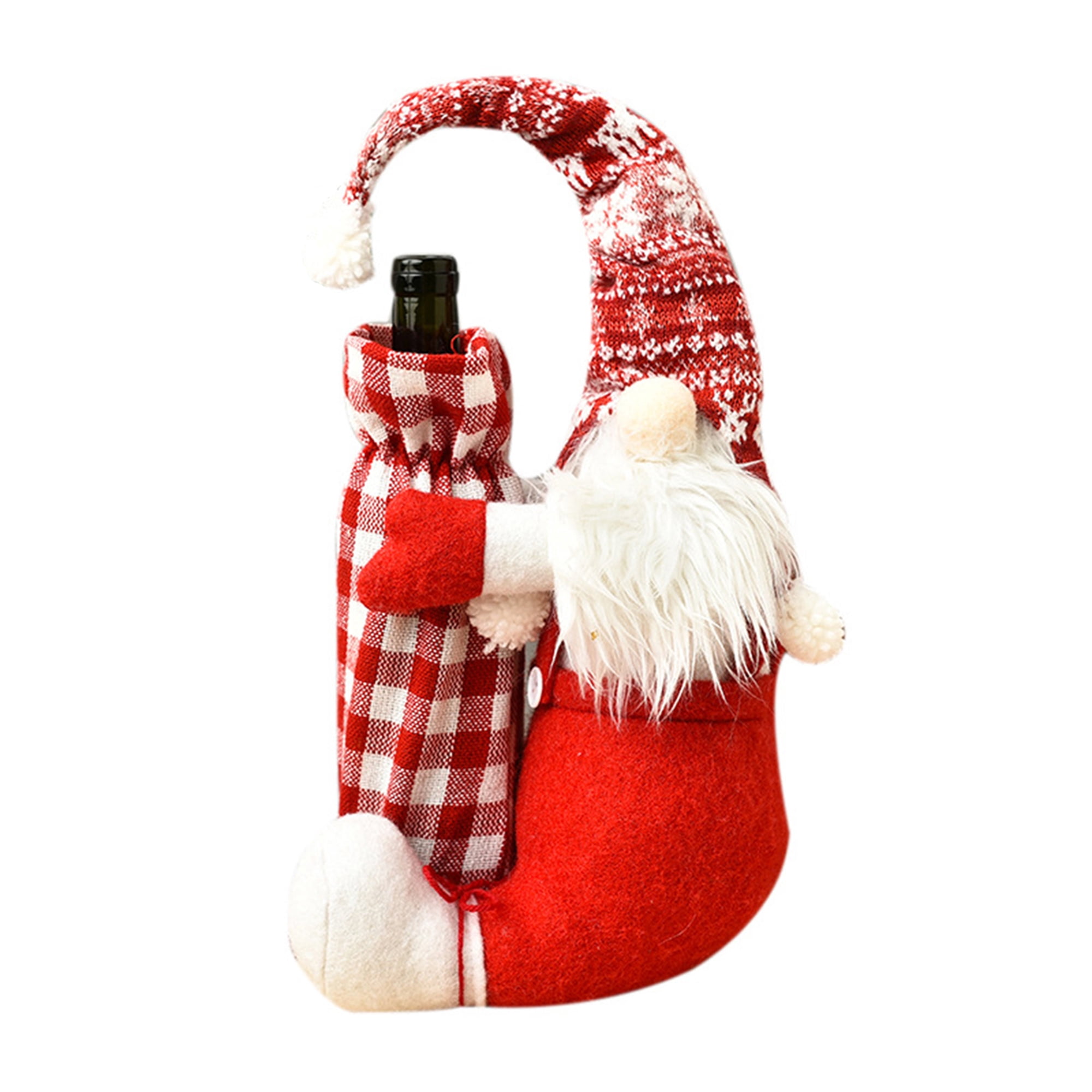 Multitrust Christmas Wine Bottle Cover Swedish Gnome Wine Bottle