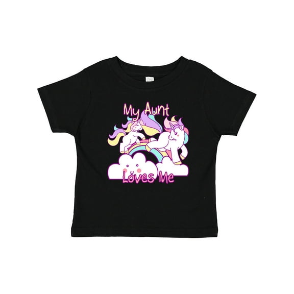 Inktastic My Aunt Loves Me Unicorn Girls Baby T-Shirt