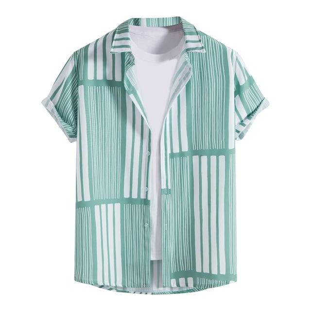 Cameland Chemise Décontractée à Manches Courtes Style Vacances Hawaïennes pour Hommes