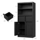 thumbnail image 2 of Yeshouse Armario independiente alto de 130 cm con puertas, dos cajones y estantes, ideal para cocina, comedor, baño, despensa y lavandería, 2 of 7
