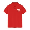 thumbnail image 4 of Boys And Girls New Coconut Tree Shirt 2D Personalized Printing Lapel Short Sleeves For Middle And Large Children Breathable Comfortable And Casual, 4 of 4