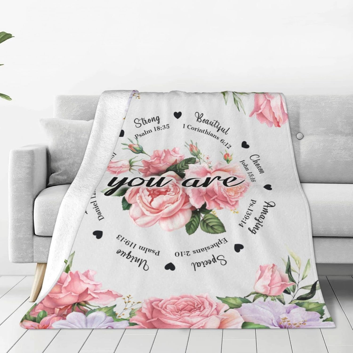 Christian Birthday Gifts for Women Friends Blanket,Unique Inspirational Religious Catholic Spiritual & Baptism Comformation Gifts for Girl Godmother Mom Sister