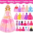 thumbnail image 3 of 76Pcs Doll and Convertible Car Playset with 11.5" Fashion Doll, Princess Dresses, Casual Outfits, Swimsuits, Shoes & Accessories - Creative Dress-Up Toy Gift for Girls, 3 of 8