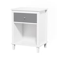 thumbnail image 4 of Kids Nightstand with Drawer & Open Shelf - Solid Color Toddler Bedside Table, Thickened MDF Storage Organizer for Bedroom, Playroom, Nursery, 4 of 5
