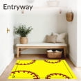 thumbnail image 3 of ODIKA 4'x6' Machine Washable Non-Slip Area Rug, Athletic Field Dugout Locker Entrance Welcome Floor Protection High Traffic Rug, Yellow, 670348, 3 of 7