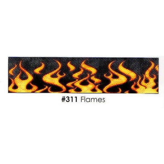 Flames 3 Strips Edible Frosting Photo Cake Border Decoration