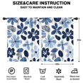 thumbnail image 2 of Blackout Kids Curtains,Blue Pioneer Flower Childrens Insulated Curtains Set Of 2,Bedroom Essentials,Toddler Room Decor 42x54in(106x137cm), 2 of 4