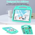 thumbnail image 2 of Case for iPad Air (4th, 5th)/iPad 10th Generation 10.9 inch (2022)/Pro 11" (1st, 2nd, 3rd, 4th)/iPad 11 A16 (2025) Cute Portable Kids Shockproof Cover With Stand and Pen Holder, 2 of 7
