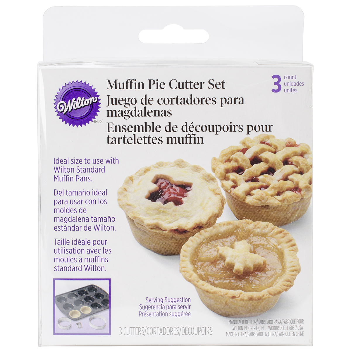 Muffin Cutter SetAutumn, Pk 3, Wilton