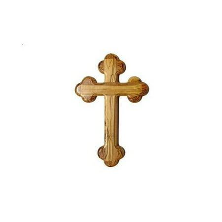 Bannouras Olive Wood - Olive Wood Cross 'The Cross Of The Fourteen Stations (5'H