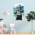 thumbnail image 4 of Christian McCaffrey American Football Players Sports Celebrity Canvas Wall Art Posters For Room Aesthetic And Decor 11 Poster For Bedroom Bathroom Living Room Office Kitchen Decor, 4 of 8