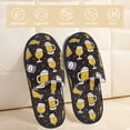 thumbnail image 2 of House Slippers for Women Men - Beer In A Bottle Lightweight House Shoes Fuzzy Slippers, Soft Slip-On Cozy House Slippers for Woman Indoor Outdoor, 2 of 7