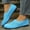 Blue, variant on Women's Mesh Round Toe Slip On Flats, Plus Size Comfortable Breathable Casual Shoes, Lightweight Loafers for Daily Wear Office Shopping