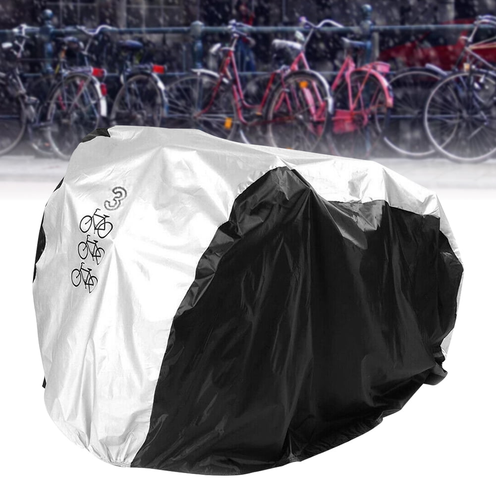 Black Waterproof and Anti Dust Rain UV Protection viaky 2 Bicycle Cover Two Cycle Mountain Bike/Road Bike Rain Cover