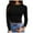 Z1 Black, variant on Womens Casual Blouses Long Sleeve Crew Neck Stretch Thin Ribbed Slim Fit Basic Tees Pure Color Tops,Z1 Coffee,XL