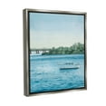thumbnail image 4 of Stupell Industries Boat & Bridge Scenery Transportation Photography Gray Floater Framed Canvas Art Print Wall Art, 25 x 31, 4 of 10