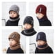 thumbnail image 5 of Sonducket 1 juego de pañuelos para el cuello, colores surtidos, polainas para el cuello, bufanda para cubrir la cara para niños adultos Sombreros Niño Negro-gris, 5 of 6