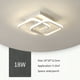 thumbnail image 4 of Luz De Techo Led De 22W Lámpara De Techo Moderna Simple Lámpara De Techo Rectangular Antidesvanecimiento Lámpara Colgante Súper Brillante Luz De Techo Regulable Para El Dormitorio Del Hotel Sala Advancent HA026456-01, 4 of 5