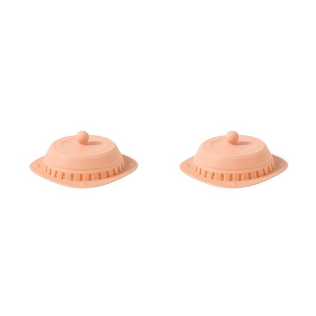 Advancent Colector de pelo de drenaje, fregadero de cocina para el hogar, baño, baño, colador de suelo, tapón de agua para bañera, suministros de Rosado 2piezas Advancent CBP485661