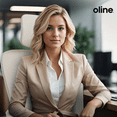 thumbnail image 4 of Oline ErgoAir Ergonomic Office Chair – Adjustable Lumbar Support, Flip-Up Armrests, Mesh Computer Desk Chair, Swivel Rolling Executive Gaming Chair for Home & Office (Beige), 4 of 10