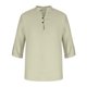 thumbnail image 2 of Camisa de hombre de manga larga con cuello alto, blusa informal de algodón sólido y lino con cuello levantado, camisa abotonada Odeerbi ODB-2, 2 of 8