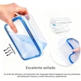 thumbnail image 3 of Organizador De Refrigerador,Recipientes para Alimentos,Juego de 4 Recipientes Hermeticos,Contenedor de Comida con Tapadera,Refractarios para Cocina,Horno,Refrigerador Congelador, 3 of 4