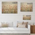 thumbnail image 4 of Designart "pasture Contemporary Wildflowers" Floral Print on Natural Pine Wood, 4 of 5