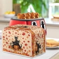 thumbnail image 4 of ZUXONGSY Fall Maple Leaf Black Cat Toast Cover 2 Slice Bread Toaster Cover Wide Slot Quilted Toaster Oven Dust Cover Easy to Clean Bread Machine Cover Thanksgiving Decor, 4 of 7