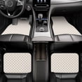 thumbnail image 7 of Fuzoiu Minimalist Crosshatch Dots Print Carpet Floor Mats for Car,Car Foot Mat Set,Universal Fit 4 Piece Mat Pad Set,Fits Most Cars Trucks Vans Sedans SUV Auto Carpet Mat Se, 7 of 7