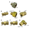 thumbnail image 3 of Multipurpose Copper Gas Fitting – 3/8" Inner Thread to 1/4" Outer Thread Left-Hand Adapter for Propane AppliancesG, 3 of 5