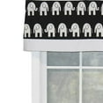 thumbnail image 2 of RLF Home Ele Banded 100% Cotton with Fully Lined 3" Rod Pocket Valnance for Windows 50" x 15" Black, 2 of 2