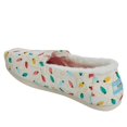 thumbnail image 6 of Women's TOMS Alpargata Holiday Canvas Slip On Shoe Natural Holiday Lights Print Glow In The Dark 6 M, 6 of 8