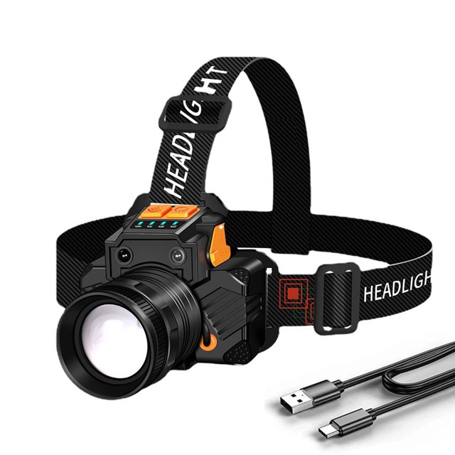 FLhrweasw Linterna LED Impermeable 800LM Sensor Zoom Lámpara Antorcha para Acampar