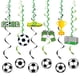 thumbnail image 2 of Decoraciones de fiesta de cumpleaños con temática de fútbol, feliz cumpleaños colgante de remolinos de pancarta de fútbol para niños, suministros de fiesta de fútbol para niños, 2 of 5