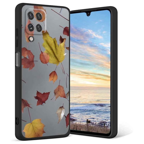 Compatible with Samsung Galaxy A12 Phone Case, Leaves-53 Case Men Women, Flexible Silicone Shockproof Case for Samsung Galaxy A12