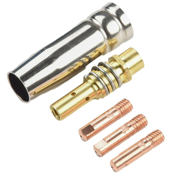 5Pcs/Set Mig Contact Tip Welder Nozzle Kits 15Ak Conductive Tip Nozzles Contact Tips Welding Torch Welding 0.6/0.8/0.9/1.0 1.2Mm 1.0Mm Smile Home