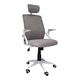 thumbnail image 1 of Silla de Oficina Gerencial con respaldo ergonómico , cabecera Gris y Blanco, 1 of 8