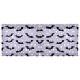 thumbnail image 3 of Purple Background Bat Pattern Tier Curtains Tier Kitchen Living Room Bedroom Balcony 2 Panels 27x24 Inch, 3 of 9