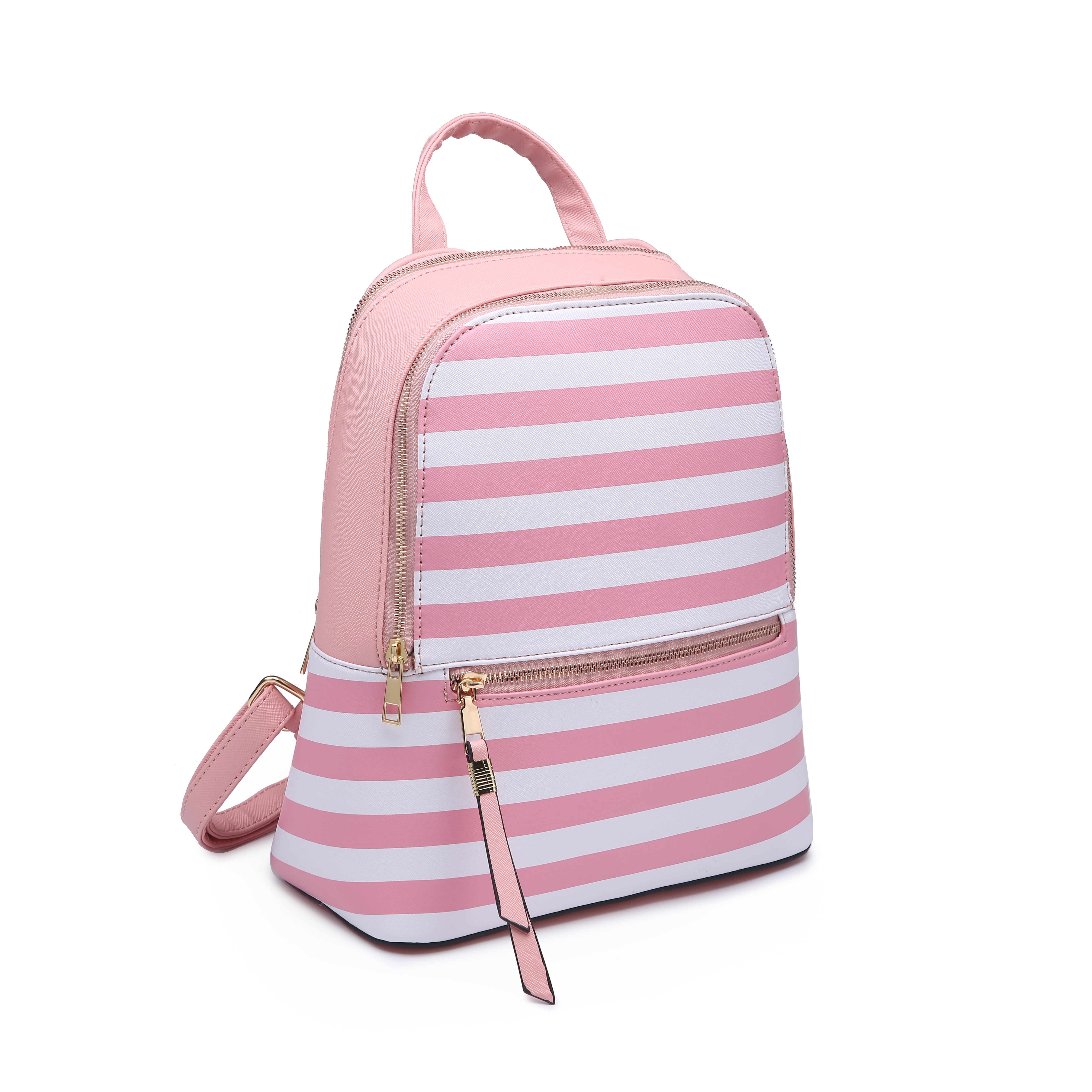 Women PU Leather Fashion Backpack Purse Colorful Stripes Travel School Shoulder Bag Girls Ladies Daypack Handbags 