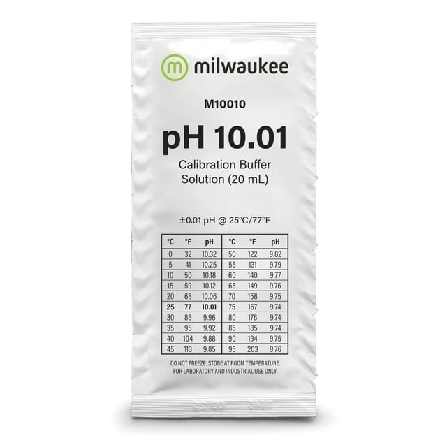 Solución de calibración Milwaukee 10.01 pH sobre de 20 ml