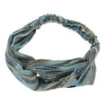 thumbnail image 4 of Unique Bargains 1 Pc Fashion Cloud Pattern Cross Elastic Hairband for Women Blue, 4 of 6