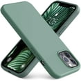 thumbnail image 1 of IBAOLE Compatible with iPhone 13 Pro Max Case 6.7 inch(2021) | Premium Liquid Silicone Rubber | Soft Anti-Scratch Microfiber Lining Full-Body Protection Case for iPhone 13 Pro Max, MatchaPine Green, 1 of 7
