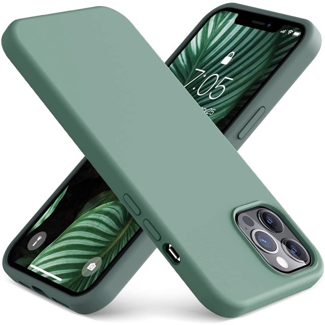 IBAOLE Compatible with iPhone 13 Pro Max Case 6.7 inch(2021) | Premium Liquid Silicone Rubber | Soft Anti-Scratch Microfiber Lining Full-Body Protection Case for iPhone 13 Pro Max, MatchaPine Green