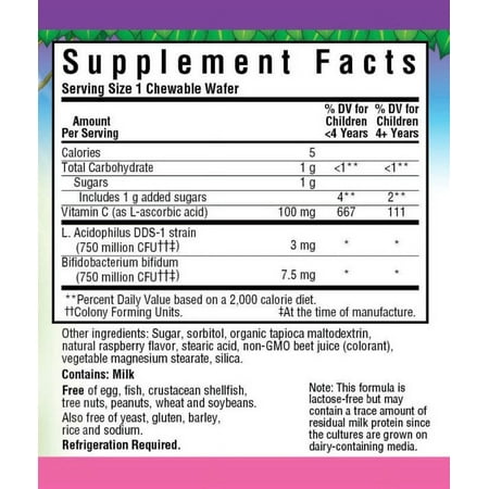 Bluebonnet Super Earth Rainforest Animalz Probiotic Chewable Wafers, 60 Ct